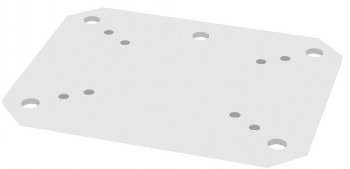 NEOMOUNTS FIXED FLOOR PLATE FOR 2250/2500-SERIES - SMALL (BOLT DOWN) SILVER