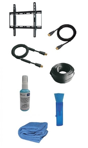 NEOMOUNTS BY NEWSTAR FLAT SCREEN STARTER KIT (7-IN-1 SET INCL. FIXED WALL MOUNT) 23-55" BLACK