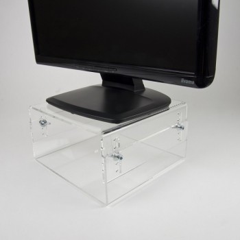 NEOMOUNTS ACRYLIC MONITOR RISER (HEIGHT ADJUSTMENT: 7-13 CM) 1 SCREEN TRANSPARENT