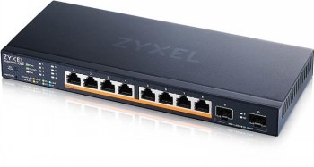 ZYXEL XMG1915-10EP, 8-PORT 2.5GBE, 2 SFP+, 8 X POE++ 130W SMART SWITCH, HYBRID MODE, STANDALONE OR NEBULAFLEX CLOUD