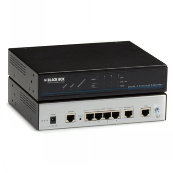 BLACK BOX LB520 SERIES MANAGED ETHERNET EXTENDER KIT - 8-WIRE, 4-PORT
