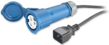 APC POWER CORD, C20 TO IEC309 (16A), 2.5M