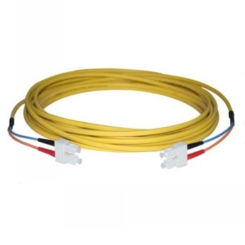 BLACK BOX PREMIUM OS2 9/125 SINGLEMODE FIBER OPTIC PATCH CABLE - RUGGEDIZED, LSZH, LC-LC, YELLOW, 20-M (65.6-FT.)