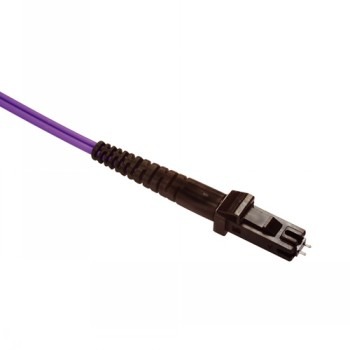 BLACK BOX PREMIUM OM3 50/125 MULTIMODE FIBER OPTIC PATCH CABLE - LSZH, MU-SC, PURPLE, 5-M (16.4-FT.)