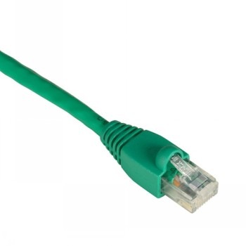 BLACK BOX GIGATRUE® CAT6 550-MHZ SNAGLESS STRANDED ETHERNET PATCH CABLE - UNSHIELDED (UTP), CM PVC (RJ45 M/M), GREEN, 20-FT. (6.0-M)
