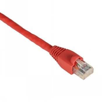 BLACK BOX GIGATRUE® CAT6 550-MHZ SNAGLESS STRANDED ETHERNET PATCH CABLE - UNSHIELDED (UTP), CM PVC (RJ45 M/M), RED, 5-FT. (1.5-M)
