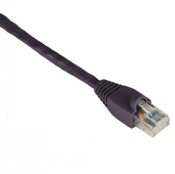 BLACK BOX GIGATRUE® CAT6 550-MHZ SNAGLESS STRANDED ETHERNET PATCH CABLE - UNSHIELDED (UTP), CM PVC (RJ45 M/M), PURPLE, 3-FT. (0.9-M)