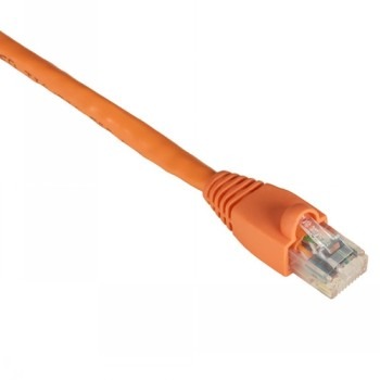 BLACK BOX GIGATRUE® CAT6 550-MHZ SNAGLESS STRANDED ETHERNET PATCH CABLE - UNSHIELDED (UTP), CM PVC (RJ45 M/M), ORANGE, 10-FT. (3.0-M)