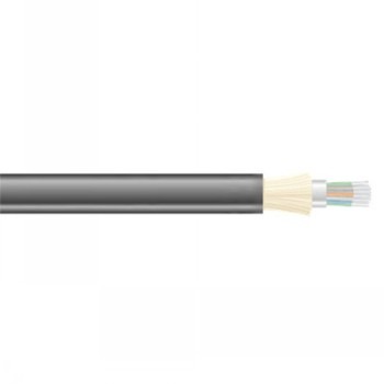 BLACK BOX  OM3 50/125 MULTIMODE BULK FIBER OPTIC CABLE - INDOOR/OUTDOOR, LASER, LOOSE-TUBE, LSZH, 12-STRAND, BLACK, 200-M (656-FT.)