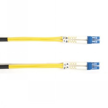 BLACK BOX CONNECT OS2 9/125 SINGLEMODE FIBER OPTIC PATCH CABLE - LSZH, LC-LC, YELLOW, 2-M (6.5-FT.)