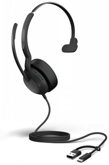 JABRA EVOLVE2 50, USB C/A, UC MONO, W/O BT