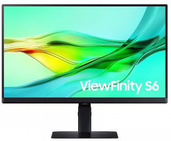 SAMSUNG VIEWFINITY S24D604U 24" 16:9 2560X1440 IPS, 5MS, 350NITS, 100HZ, HDR10, SRGB 99%, HAS/SWIVEL/PIVOT/TILT, HDMI/DP/USB-C (90W),LAN,DP OUT(DAISY CHAIN), USB3 HUB, KVM SWITCH, VESA 100, USB-C  & HDMI CABLE IN BOX