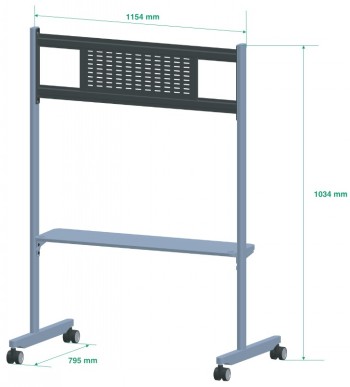 YEALINK MB-FS-VESA  //  FLOORSTAND W WHEELS LOAD 53KG VESA 400X400-900X600